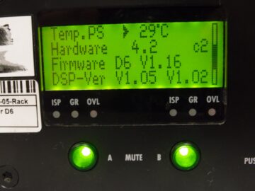 d&b D6 amplifier Hardware Firmware DSP