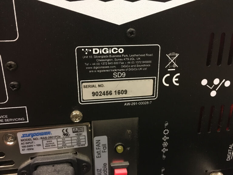Digico SD9 console for sale