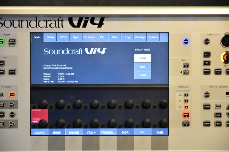 Soundcraft Vi4 console for sale