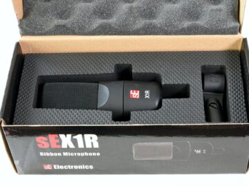 sE X1R ribbon mic on Gearwise