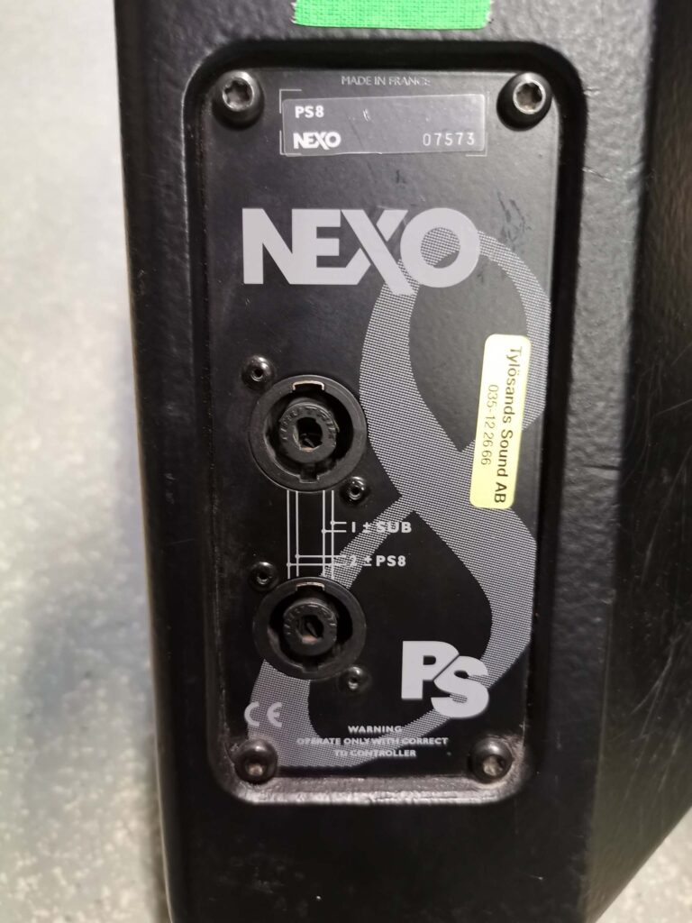 Nexo PS8 rear view