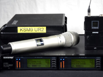 Shure UHF-R UR4D+ R9 KSM9 UR1 Package