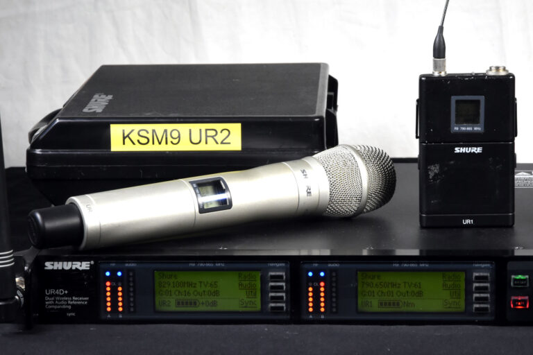 Shure UHF-R UR4D+ R9 KSM9 UR1 Package