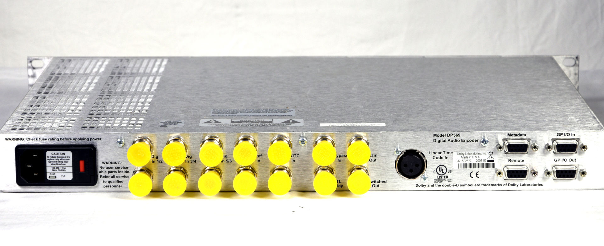 Dolby Digital Audio Encoder DP569 Gearwise AV & Stage Equipment