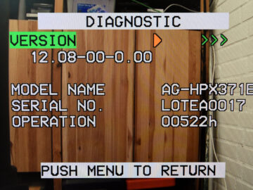 Panasonic AG-HPX371E HD Camera Body