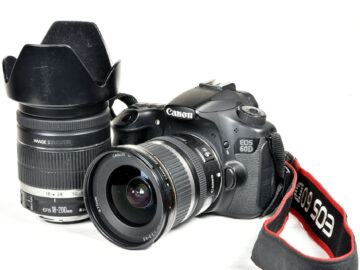 Canon EOS 60D DSLR Camera and lenses