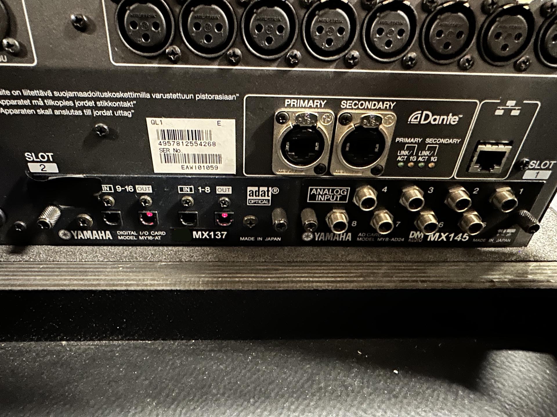 Yamaha QL1 dual console system Gearwise AV & Stage Equipment