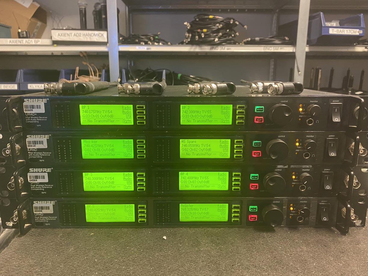 Shure UHFR UR4D Q5 8ch Gearwise AV & Stage Equipment